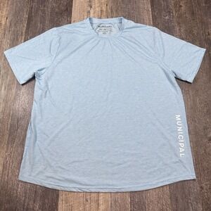 Municipal Sport Utility Gear T-Shirt Men's 3XL (Fits‎ 2XL) Blue Gym Performance